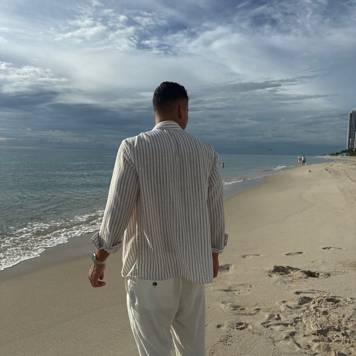 Portofino Sand Striped Shirt