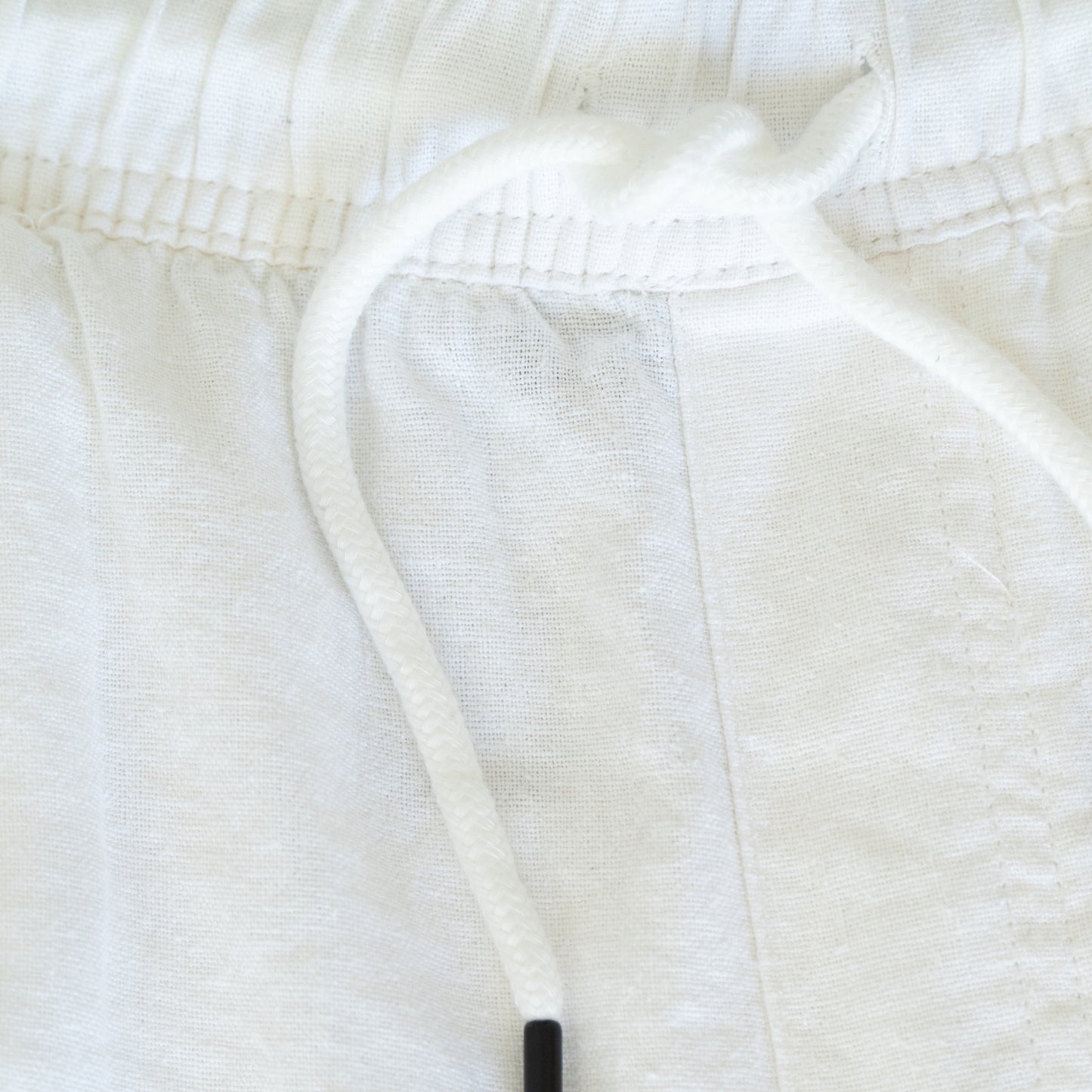 Como White Linen Shorts
