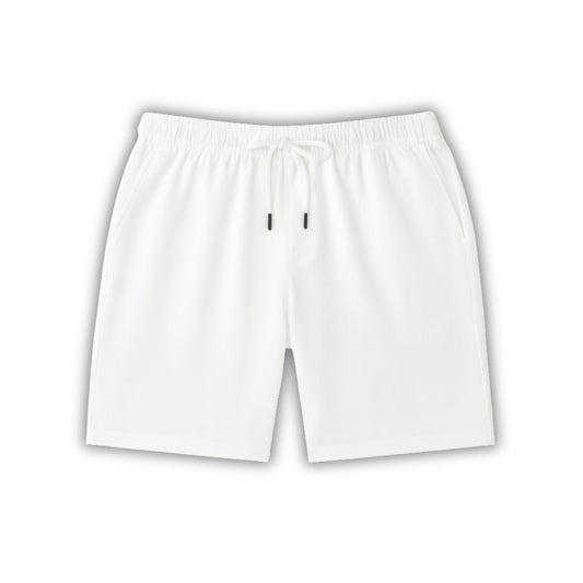 Como White Linen Shorts