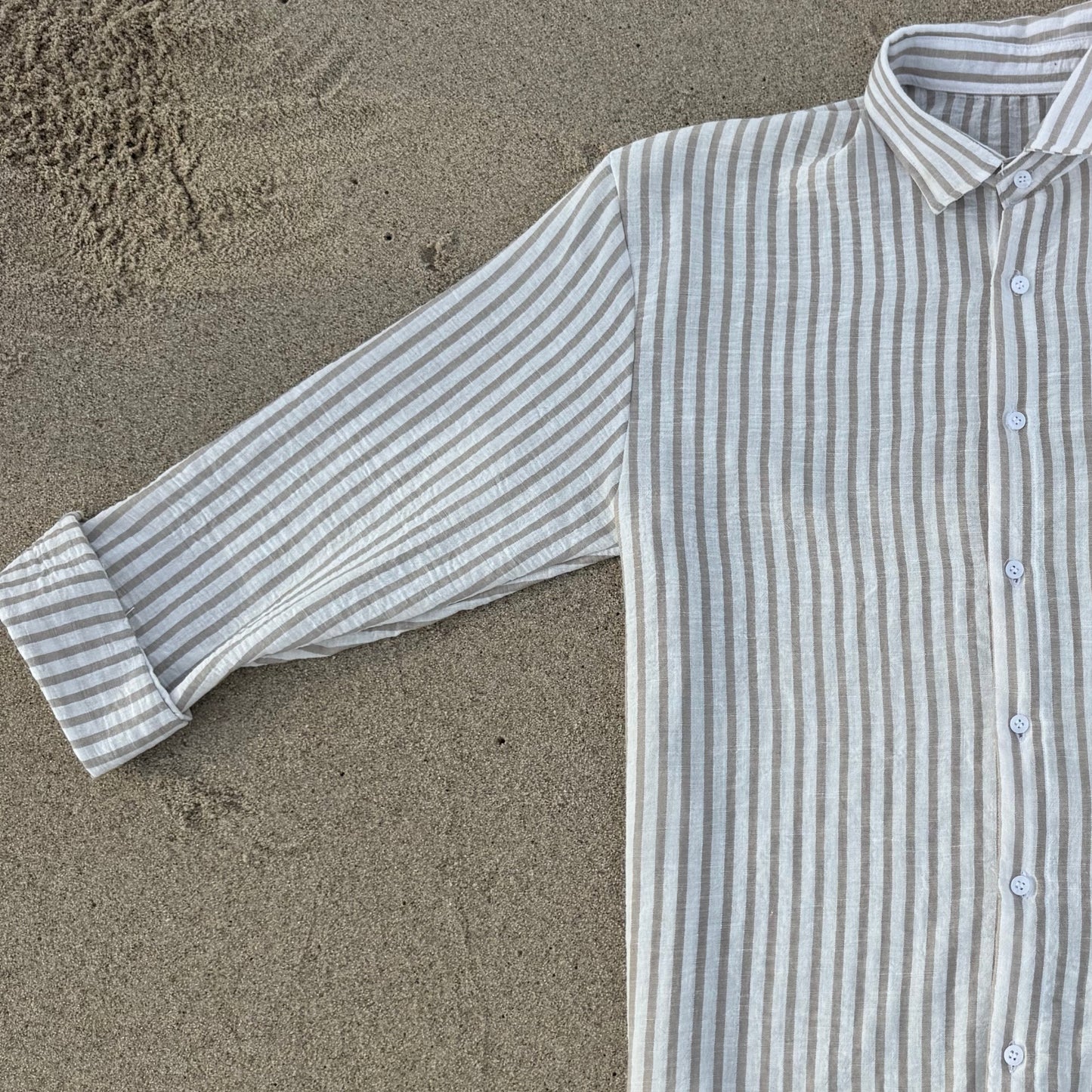 Portofino Sand Striped Shirt