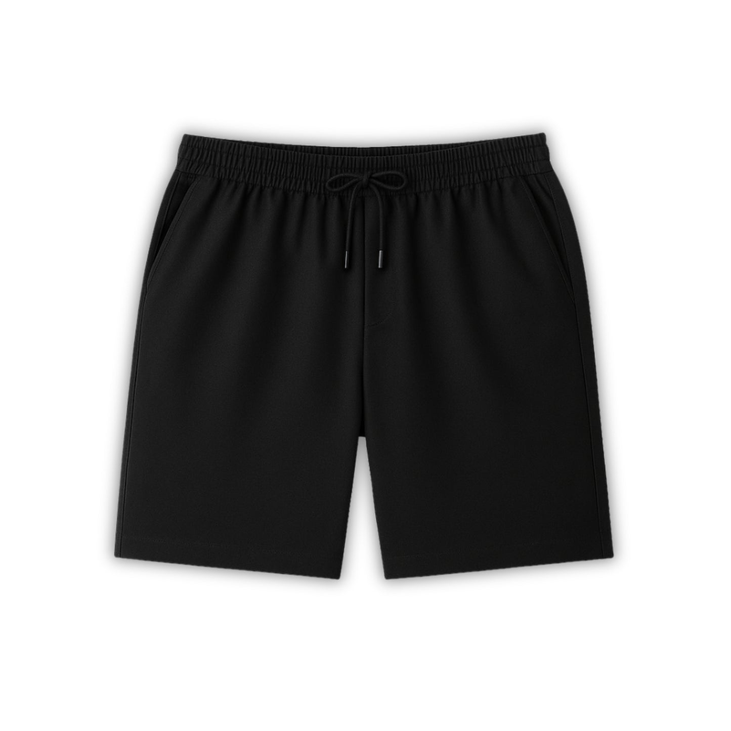 Como Black Linen Shorts