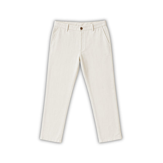 Como White Linen Trousers