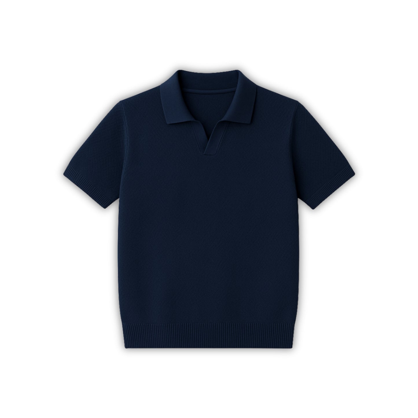 Capri Navy Knit Polo