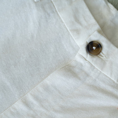 Como White Linen Trousers