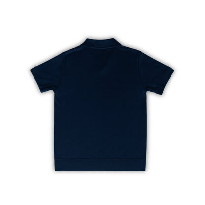 Capri Navy Knit Polo