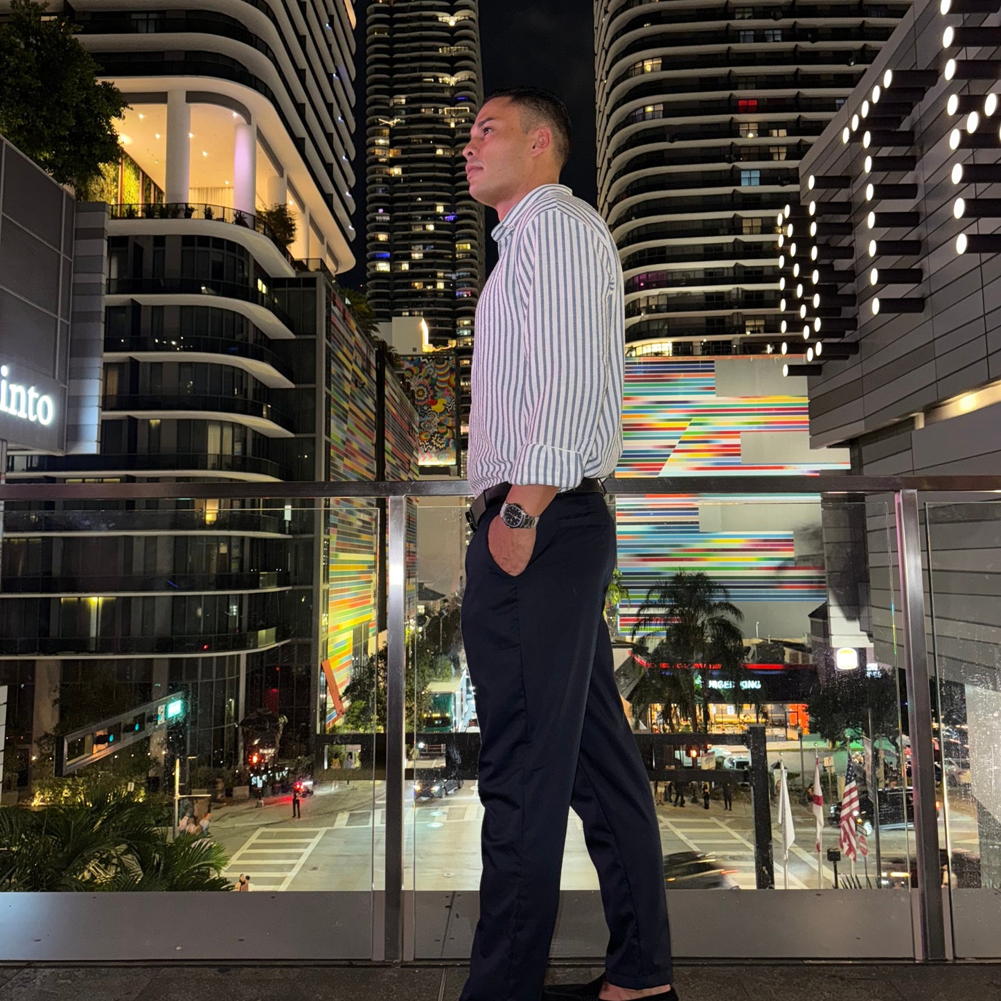 Milano Navy Slim Trousers