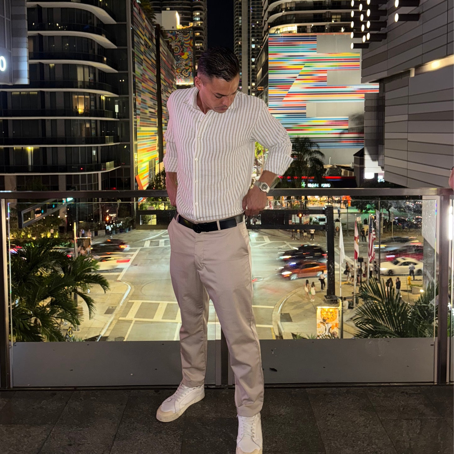 Milano Sand Slim Trousers