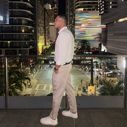 Milano Sand Slim Trousers