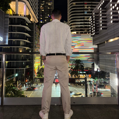 Milano Sand Slim Trousers