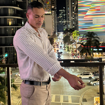 Milano Sand Slim Trousers