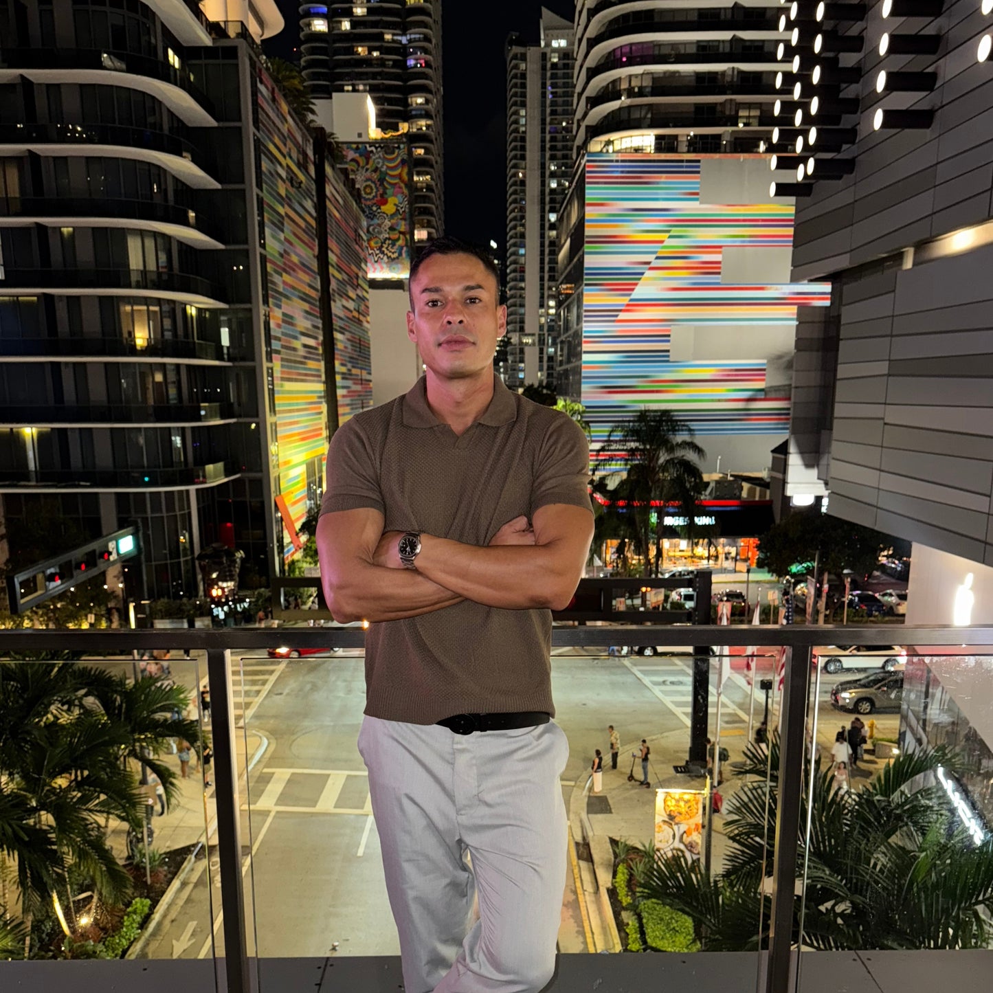 Capri Taupe Knit Polo