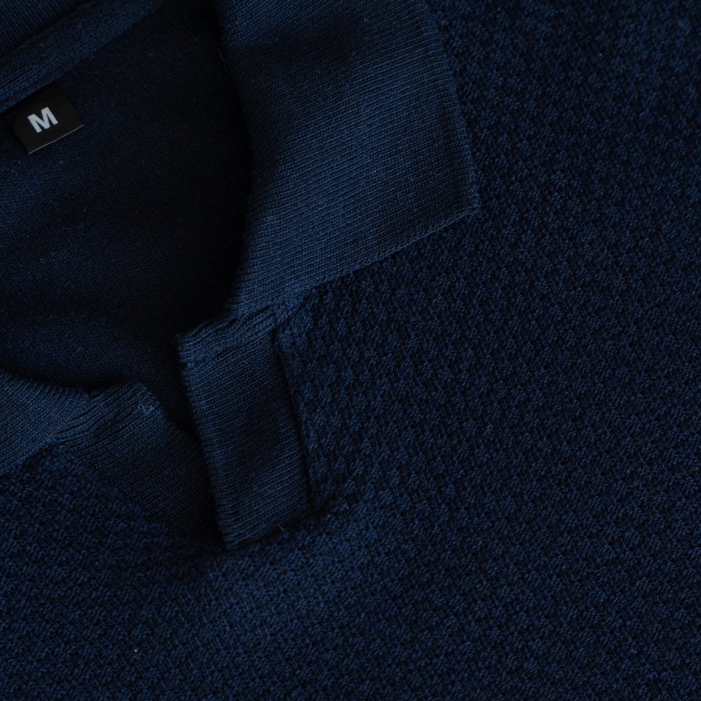 Capri Navy Knit Polo