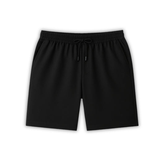 Como Black Linen Shorts