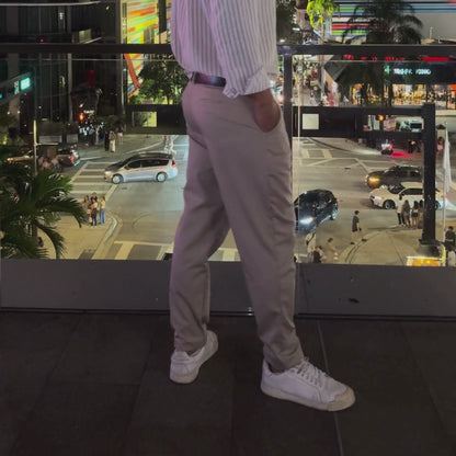 Milano Sand Slim Trousers